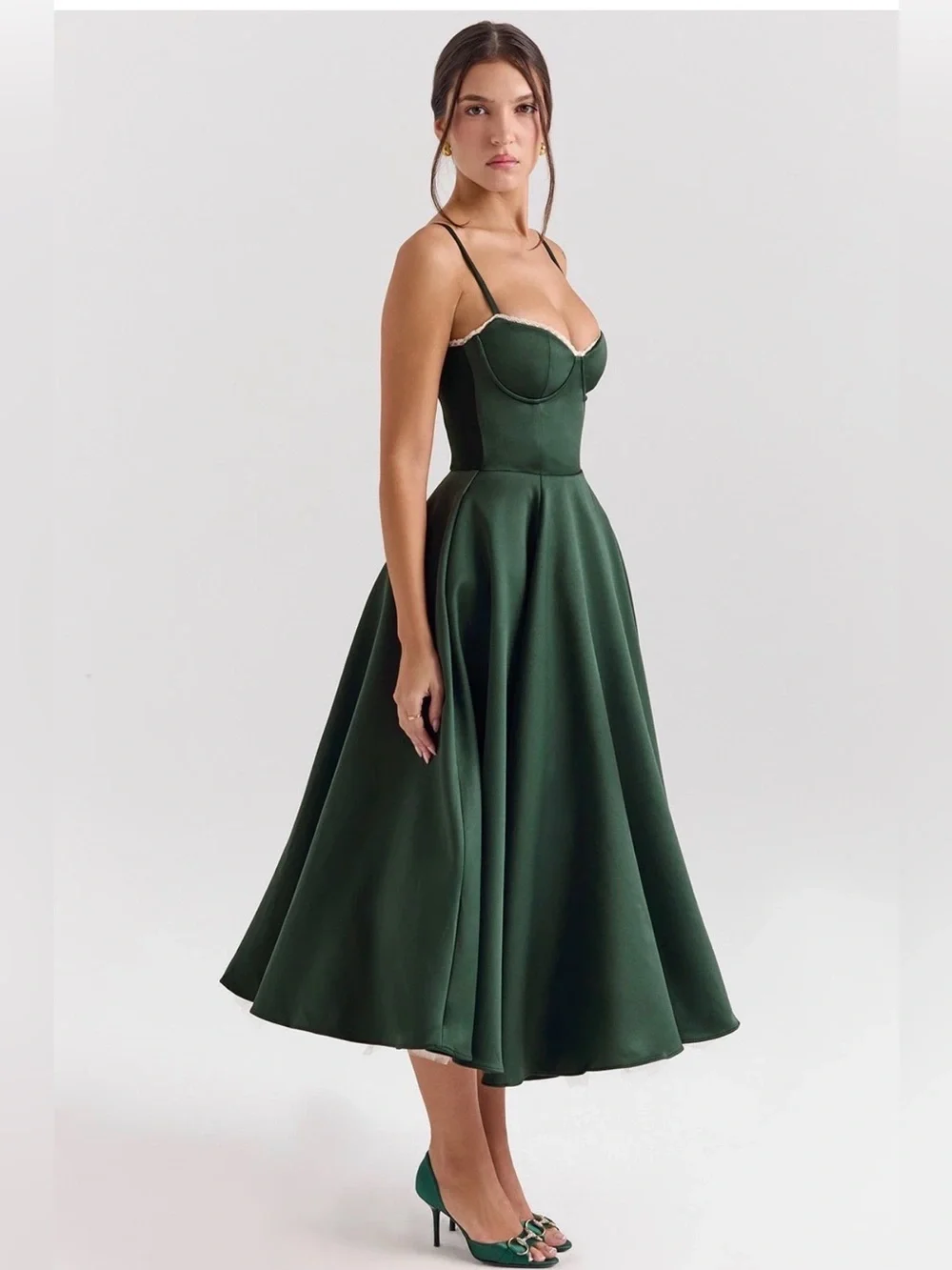 House of CB Forest Green Mademoiselle NWOT - Picture 3 of 4